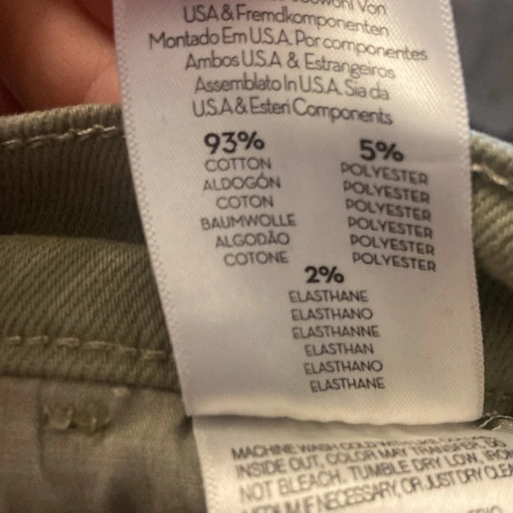 MOTHER Stash Mid Rise Dazzler Ankle Jeans Sz 25 Second Chance Green Rinse - Picture 6 of 6